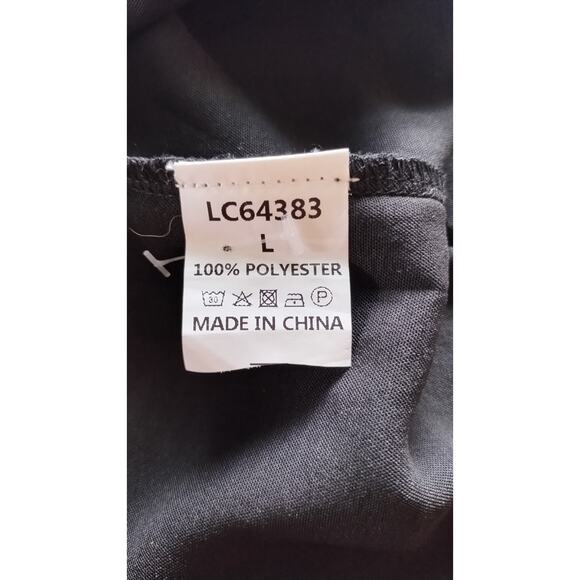 Short Sleeves Tiered Open Back Jumpsuit shorts Black romper size Large - Picture 8 of 14